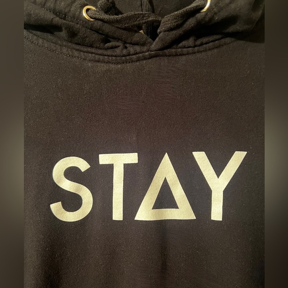 🖤 STAY Mental Health Awareness Unisex hoodie, Size Large, Black, Preloved - Picture 5 of 7